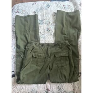 BRANDY MELVILLE OLIVE ARMY MILITARY CARGO PANTS
